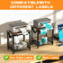 Semohop Label Holder for Rolls and Fan-Fold Labels, Thermal Sticker Holder for Desktop Thermal Printer, Shipping Label