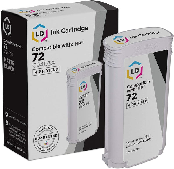 LD Products Remanufactured Replacement for HP 72 Ink Cartridge C9403A, High Yield, Single-Pack