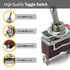 MGI SpeedWare Latching Metal Toggle Switches, 20 Amp at 12vDC 125vAC, 5-Pack SPST ON/OFF