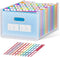 ThinkTex 26 Pockets Expanding File Folder, Upright & Open Top, A-Z Colorful Tabs, Larger Capacity, Letter/A4 Size