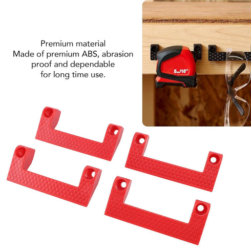 4 Pack Tape Measure Holder On Ladder, ABS Material, Easy Installation, Multifunctional Holder for Power Tools, Tool