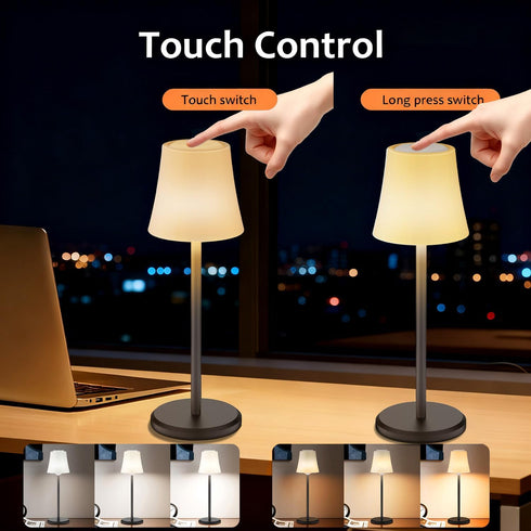 Dimmable 3 (1, Unique New Wireless Wine Bottle Lamp Rechargeable Color&RGB LED Desk Lamp with Shade Touch Control