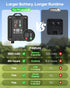 66FT 200LED 1800mAh IP67 8 ICRGB Trampoline Lights, Solar Rope Lights Outdoor, Waterproof, Solar Power Outdoor Light