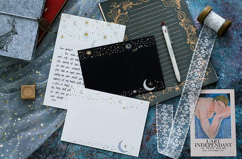 Stationary Paper with Envelopes Pack of 27, Flashing Series Design Writing Stationery Paper with 9 Envelopes, 8.5 x 6