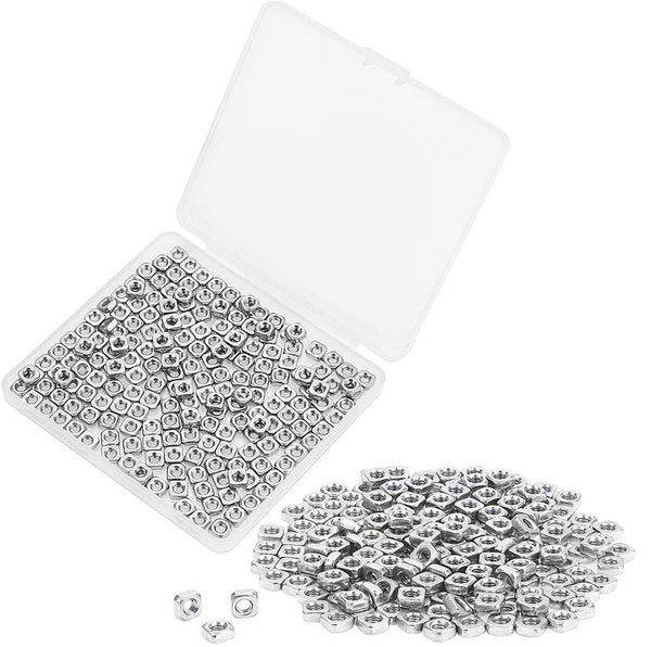 200 Pieces 304 Stainless Steel M3 Square Nuts