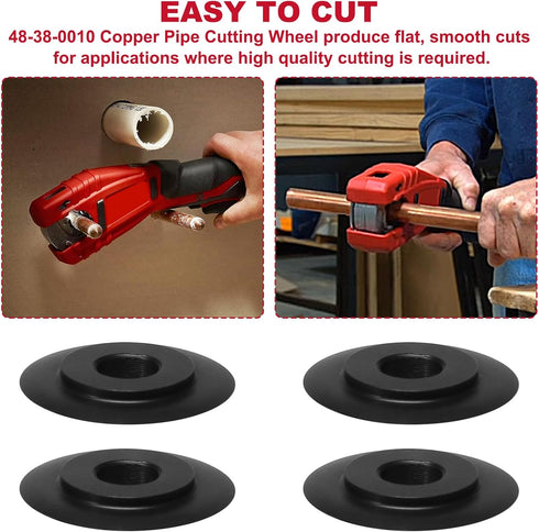 48-38-0010 Copper Pipe Cutting Wheel 4-Pack for Milwaukee 12-volt Copper Tubing Cutter Model 2471