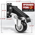 SPACECARE Retractable Workbench Casters Kit, 600Lbs Heavy Duty Caster Wheels for Workbenches, Tables, and Equipment, 4