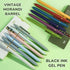 Gel Pens, 12 Pcs Black Ink Pens for Women, 0.5mm Fine Point, Smooth Writing, High-End Series Retractable Pens