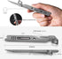 Titanium EDC Pry Bar,Pocket Multitool Mini Prybar,Keychain Crowbar Tool with Pocket Clip,Bottle Opener,Nail Puller,Hex