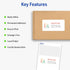Avery Printable Mini-Sheets Shipping Labels, 2" x 4", White, 100 Blank Stickers, Permanent Adhesive, Laser/Inkjet