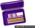 It's Academic Flexi Storage Box, Folding, Collapsible, Adjustable for Pencils, Supplies, Purple (23135)