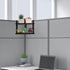 Office Cubicle Shelf, Height Adjustable Storage Organizer with Adjustable Hooks for Cubicle Accessories