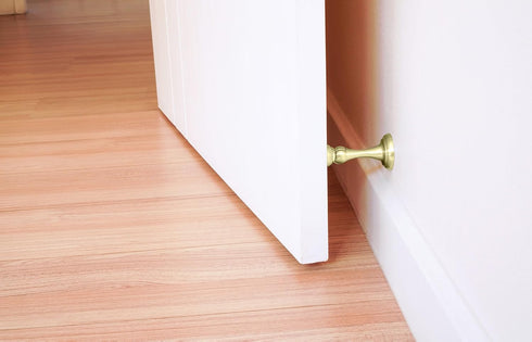 Onward Richelieu Hardware 67BR 3-in (76.2 mm) Magnetic Door Stop, Brass, 1 Count (Pack of 1)
