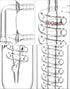 QWORK Glass Reflux Condenser 24/40, Large Cooling Capacity, Borosilicate Glass, 175mm Coil Length