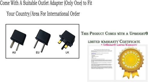 UpBright 19V AC/DC Adapter for Ecovacs DN622 Deebot N79 Pro N79S DN79 DN622-DN79 FBA_DN622-DN79