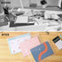 EOOUT 50pcs Clear Plastic Envelopes with Button Snap Closure, Waterproof Poly Folder for A4 Letter Size Documents
