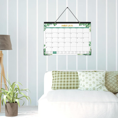 Desk Calendar 2025-2026, 18 Months from July 2025 to December 2026, 17" x 12", Large Ruled Blocks