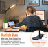 Clip on Reading Light, Clip Light with Warm & Daylight & White Light, 3 Colors, Eye-Care Clamp Lamp with 10 Modes