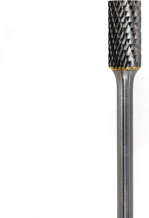 6” (152.4mm) Extended Extra Long Double Cut Carbide Burr File, 1/2” Cutter Dia x 1” Cutter Length, Pack of 1