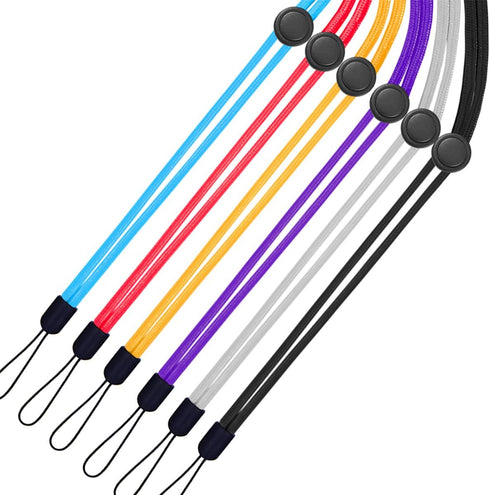 YOUOWO 6 Pack Adjustable Neck Lanyards for Pen, Phone, ID Badges Holder, Keys, Office Name Badges, USB Sticks,