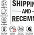 SmartSign-S-5803-AL-14 "Shipping And Receiving" Sign | 10" x 14" Aluminum Black on White