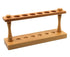 EISCO Wooden Test Tube Rack - Accommodates 6 Tubes, up to 22mm - 9.75" Wide - Premium Polished Wood Construction