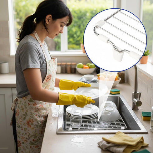Psiriol 40 PCS Rubber Feet for Sink Grid, Sink Protecter, Heavy-Duty Kitchen Sink Rack Wire Protective Feet, Non-Slip