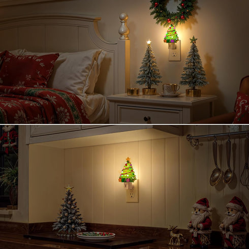 3000K 360 Briignite Christmas Tree Night Light, Night Lights Plug into Wall, Christmas Gifts Cute Night Light for Kids