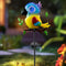 Parrot Solar Garden Lights Outdoor Waterproof, Christmas Metal Yard Decor Outdoor Solar