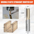 1/2" 1/2" 1-3/16" EASEWORK TOOL Shank Straight Router Bit, Professional-Grade Carbide Tipped, Diameter Depth