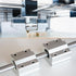 uxcell 2 Pcs Linear Motion Rod Shaft Guide 8mm x 100mm, Case Hardened Steel Chrome Plated