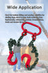 Chain Sling 2/5 Inch X 5 Ft, 4410lb Double Leg with Sling Hooks, Grade 80 Alloy Steel Engine Chain Hoist Lifts
