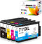 Miss Deer 4 Pack 711XL Ink Cartridges High Yield Compatible Replacement for HP Designjet Printers