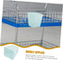 Setup ERINGOGO Utility Rolling Cart Organizer Stylish Hanging Cup Basket for Office Desk Space Saving Desktop Trash