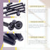 Swpeet 25Pcs M6x70mm Carbon Steel Black Hex Drive Socket Cap Bolts with 1Pcs Allen Wrench, Furniture Binding Bolts Kit