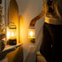 Dimming, LUSHARBOR Cordless Table Lamp, Portable Lantern Rechargeable LED Battery Operated Lamp Stepless Hanging Desk