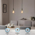 TORCHSTAR G25 LED Globe Light Bulbs, Amber Glass, 4.5W 250LM Dimmable, E26 Base Vintage Edison, 2000K, 3 Pack