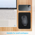 Dapesuom Small Mouse Pad, 6 x 8 Inch Thick Rubber Non-Slip Portable Mini Mat for Office and Travel, Black