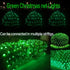 5ftx5ft 100LED HISHINY Christmas Net Lights Outdoor, Green Wire, Connectable Bush Mesh Net Lights String