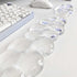 Aszqvd Mouse Pad with Wrist Rest, Soft Cloud Gel Keyboard Mouse Pad Set