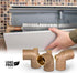 Everflow Supplies CFCT3418 Cast Brass Baseboard Tee Fitting, 3/4" x 1/8" x 3/4" with Solder Cup