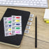 Please Sign Message Flags, Assorted Color, 400 Pages Total, 0.79x1.77 Inch Wide Flags, 4 Dispensers/Pack