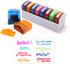 Reliancer Colorful Self-Inking Motivation School Grading Teacher Stamp Set with Tray (8-Piece)