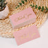 SMOQYKBW 100 3.5 2 inch small pink x gold foil thank you cards with free write on back, perfect for small business