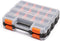 MIXPOWER 34-Compartments Double Sided Organizer with Removable Plastic Dividers, Black/Orange