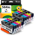 Smart Ink Compatible Ink Cartridge Replacement for HP 564 XL - High Yield 10 Combo Pack for Photosmart, DeskJet