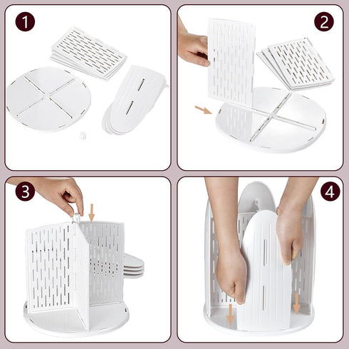 Countertops, 4 MYITYARD Rotatable Cup and Lid Organizer for Coffee Cup Dispenser, Paper Cup Holder with Compartments