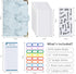 A6 Budget Binder Leather Cash Envelopes Money Saving Binder with Zipper Envelopes for Budgeting Blue