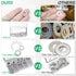 304 Stainless Steel Flat Washers Set, 580 Pieces, 9 Sizes for Home Decoration and Outdoor Construction