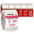 Clear Packing Tape 3" x 55 yards, 3 Mil Thick, Pack of 6 Rolls - Super Heavy-Duty Carton Sealing Tape for Packaging &